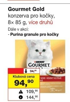 Konzerva pro kočky Gold Gourmet Purina