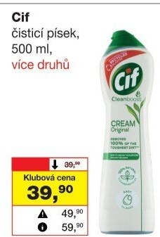 Krémový čistič Cif Cream
