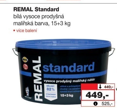 Malířská barva Remal Standard