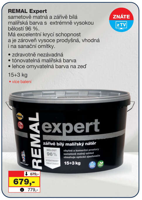 Malířský nátěr Expert Remal