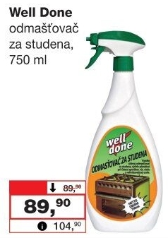Odmašťovač Well Done