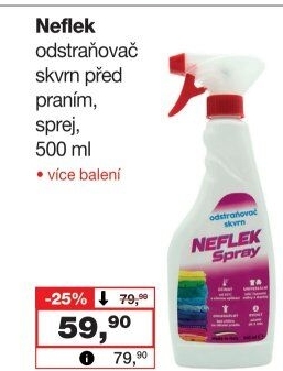 Odstraňovač skvrn ve spreji Neflek Smacchio Tutto Madel