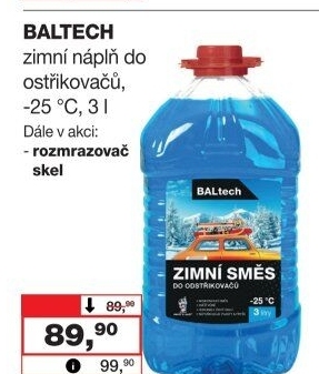 Směs do ostřikovačů zimní Baltech