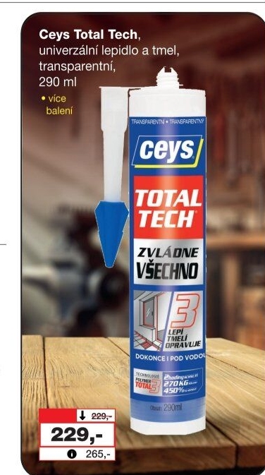 Univerzální lepidlo a tmel Total Tech Ceys