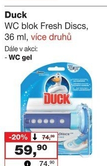 WC blok bodový Fresh Discs Duck