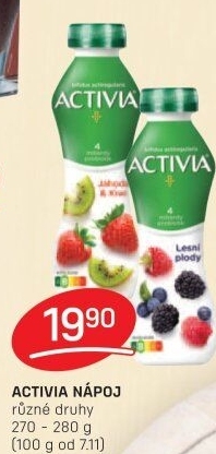 Jogurtový nápoj Activia Danone