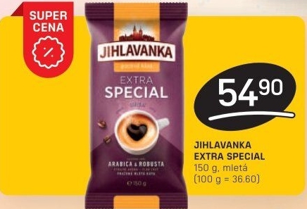Mletá káva extra speciál Jihlavanka