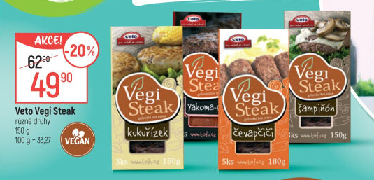 Produkty Vegi Steak Veto