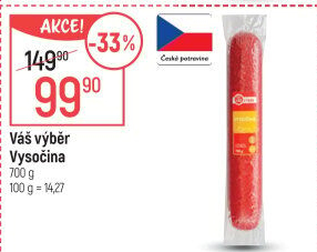 Salám Vysočina Váš Výběr