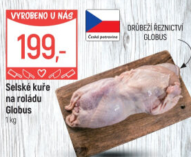 Selské kuře na roládu Globus