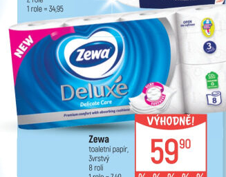 Toaletní papír 3vrstvý Deluxe Zewa