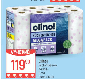 Utěrky kuchyňské 3vrstvé Clino!