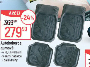 Autokoberce gumové
