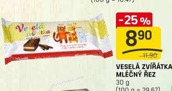 Dezert řez Veselá zvířátka