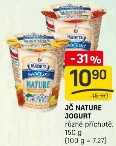 Jogurt Nature ochucený jihočeský Madeta