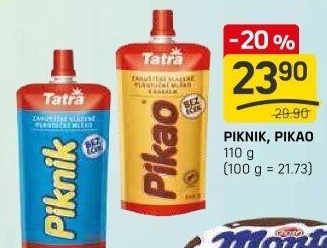 Mléko kondenzované Piknik Tatra