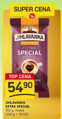Mletá káva extra speciál Jihlavanka