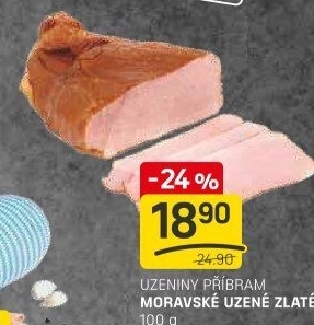 Moravské uzené zlatéPříbramská uzenina