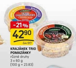 Pomazánky Trio Krajánek