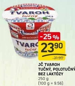 Tvaroh tučný Jihočeský Madeta
