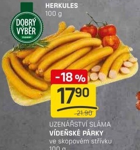 Vídeňské párky Premium Dobrý Výběr