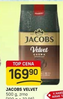 Zrnková káva Jacobs Velvet Crema
