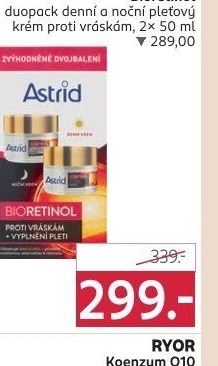 Balení krém proti vráskám denní a noční Bioretinol Astrid