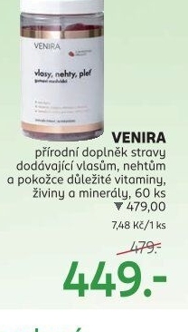 Doplněk stravy vlasy, nehty, pleť Venira