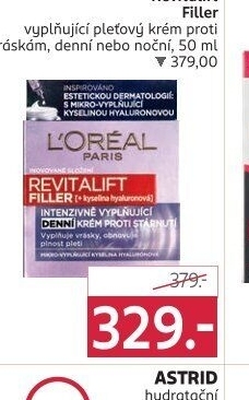 Krém pleťový proti vráskám Revitalift Filler L'