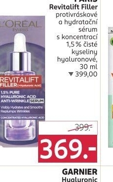 Sérum pleťové proti vráskám Hyaluron Revitalift Filler L'