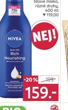 Tělová mléka Nivea