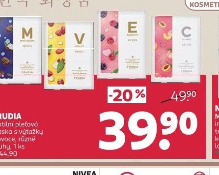 Textilní pleťová maska Frudia