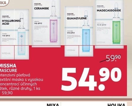 Textilní pleťová maska Missha