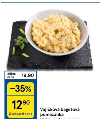 Bagetová vajíčková pomazánka