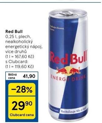 Energetický nápoj Red Bull