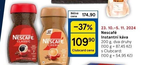 Instantní kávy Nescafé