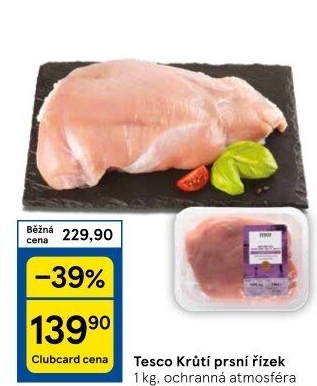 Krůtí prsní řízky Tesco
