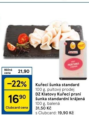 Kuřecí šunka prsní standard DZ Klatovy