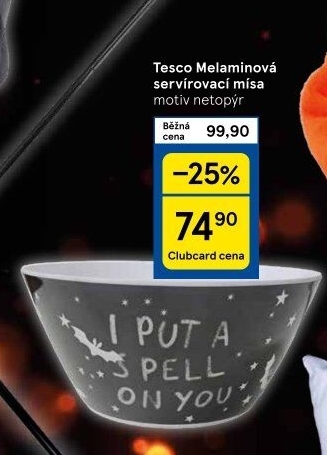 Melaminová mísa Tesco