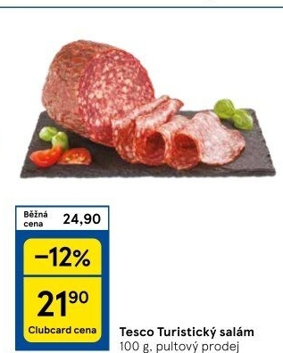 Salám turistický Tesco