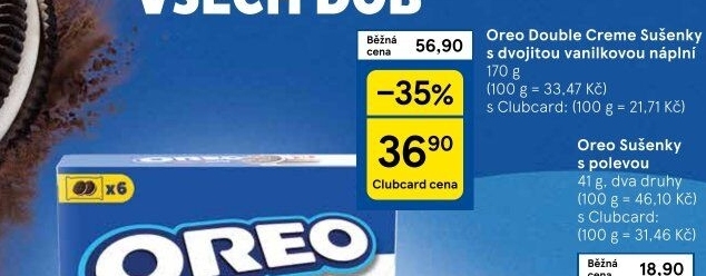 Sušenky Double Creme Oreo