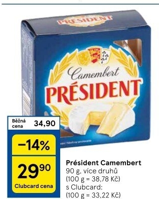 Sýr Camembert Président