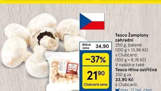 Žampiony zahradní Tesco