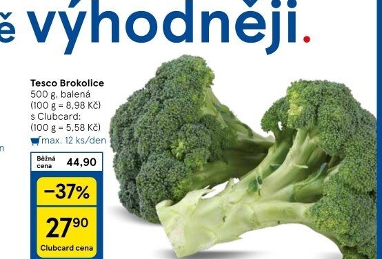 Brokolice Tesco