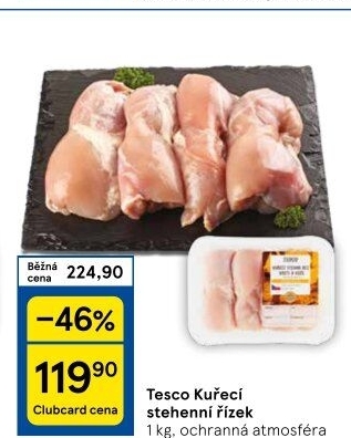 Kuřecí stehenní řízky Tesco