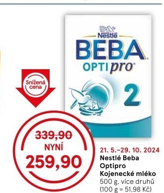Mléčná výživa Beba Optipro Nestlé