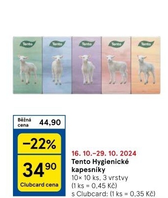 Papírové kapesníčky 3vrstvé Tento