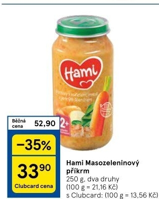 Příkrm masozeleninový Hami