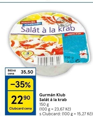 Salát a la krab Gurmán Klub