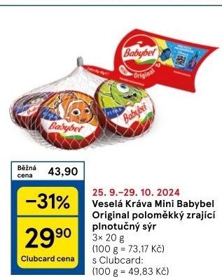 Sýr Mini Babybel Veselá kráva